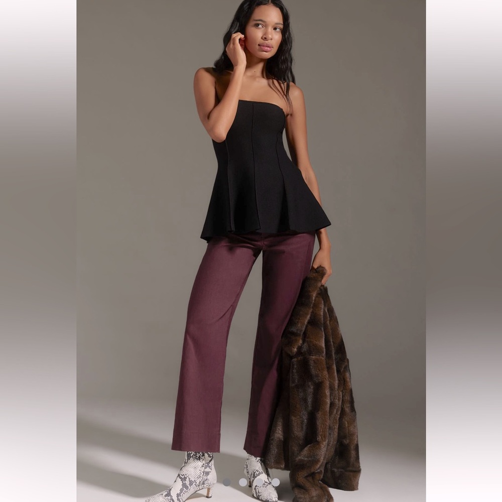 Anthropologie Colette Full-Length Wide-Leg Pants by Maeve